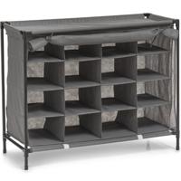 Zeller Mobiele opvouwbare schoenenkast - 84 x 35 x 66 cm - Opbergers - Schoenenkasten