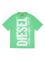 Diesel Kids t-shirt en coton à logo imprimé - Vert - thumbnail