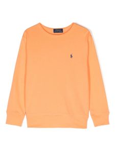 POLO RALPH LAUREN KIDS sweat à motif Polo Pony brodé - Orange