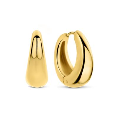 Oorbellen hoops statement | kies je maat - Stainless steel GOUD - 17mm - Goud