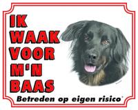 Hovawart Waakbord - Ik waak voor mijn Baas