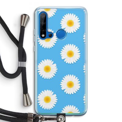 Margrietjes: Huawei P20 Lite (2019) Transparant Hoesje met koord