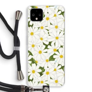 Summer Daisies: Pixel 4 XL Transparant Hoesje met koord