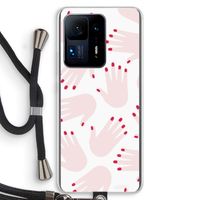 Hands pink: Xiaomi Mi Mix 4 Transparant Hoesje met koord