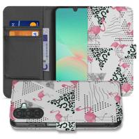 Samsung Galaxy A26 Flamingo Triangle | Book Case | Samsung Galaxy A26 Flamingo Triangle | Book Case |
