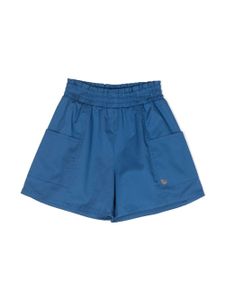 Monnalisa short ample à breloque logo - Bleu