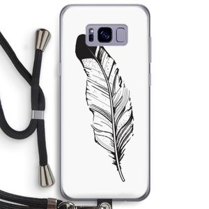 Pluim: Samsung Galaxy S8 Plus Transparant Hoesje met koord