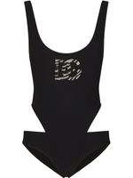 Dolce & Gabbana maillot de bain à logo DG - Noir - thumbnail