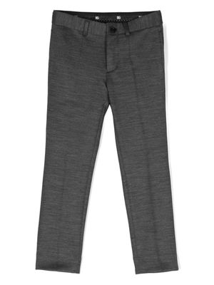 Dolce & Gabbana Kids jean slim à logo brodé - Gris