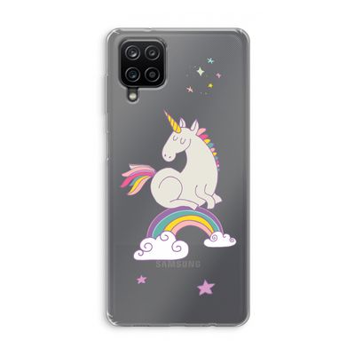 Regenboog eenhoorn: Samsung Galaxy A12 Transparant Hoesje