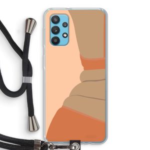 Bikini: Samsung Galaxy A32 4G Transparant Hoesje met koord