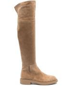 Gianvito Rossi bottes Lexington en daim - Marron - thumbnail