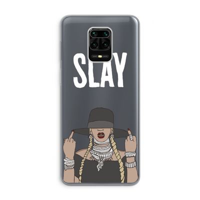 Slay All Day: Xiaomi Redmi Note 9 Pro Transparant Hoesje