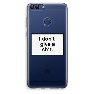 Don't give a shit: Huawei P Smart (2018) Transparant Hoesje