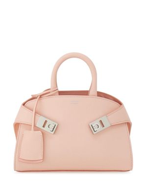 Ferragamo sac à main Hug médium en cuir - Rose