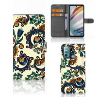 Wallet Case Motorola Moto G60 Barok Flower