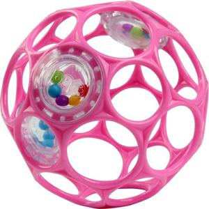 Oball Rammelaar Bal 10 cm - Roze