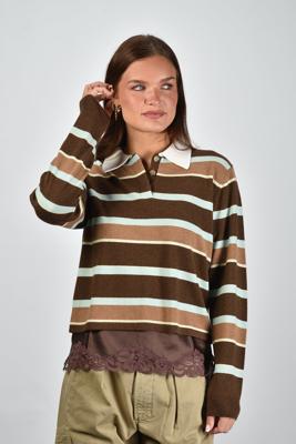 Guest In Residence trui W38410JL chesnut combo