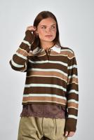 Guest In Residence trui W38410JL chesnut combo