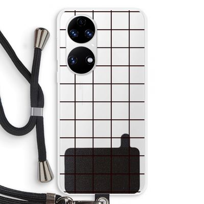 Rooster: Huawei P50 Transparant Hoesje met koord