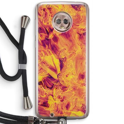 Eternal Fire: Motorola Moto G6 Transparant Hoesje met koord