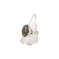 Zilveren Ring met Labradoriet (Model 10) - thumbnail