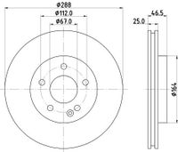 Remschijf 8DD355125541