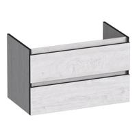 Brauer Joy Edge Onderkast 80 cm - met 2 Softclose Lades Greeploos en 1 Sifon Uitsparing - Forest Seashell