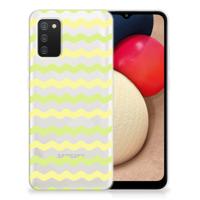 Samsung Galaxy A02s | TPU bumper | Waves Yellow