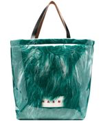 Marni sac cabas en fourrure artificielle - Vert - thumbnail