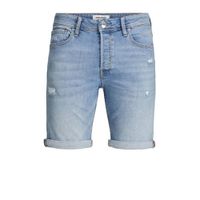 JACK & JONES JEANS INTELLIGENCE regular fit jeans short Rick Original light denim - thumbnail