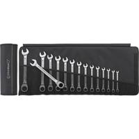 Stahlwille 96411715 OPEN RATCH 17/15 Steek-ringratelsleutelset 15-delig Sleutelbreedte (metrisch) 8 - 24 mm