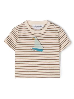 Bonpoint t-shirt Cai à rayures - Tons neutres