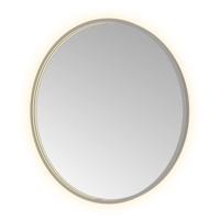 Spiegel Hotbath &MORE 80x80 cm LED-Verlichting Spiegelverwarming Rond Geborsteld Gunmetal