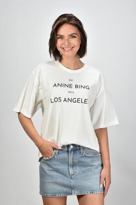 Anine Bing t-shirt Rudy A-08-11037-IVY1 ivory