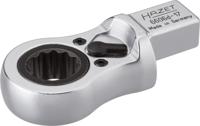 HAZET Insteek-ratel-ringsleutel 6606D-17 · 14 x 18 mm insteekvierkant massief · Buitentwaalfkant profiel · SW 17 mm