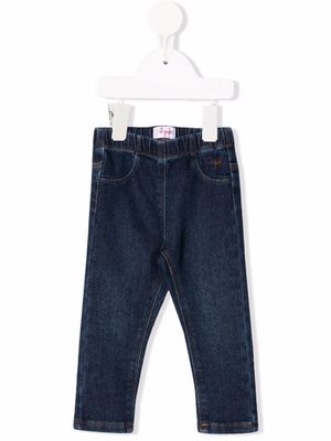 Il Gufo jean slim à taille élastiquée - Bleu