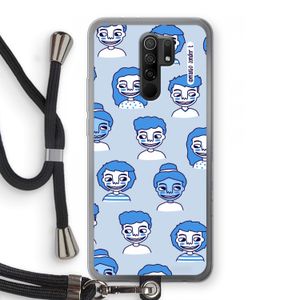 Gezichtjes: Xiaomi Redmi 9 Transparant Hoesje met koord