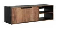 DTP Home Hangend TV-meubel 'Cosmo' Teakhout, 125cm DTP Home Hangend TV-meubel 'Cosmo' Teakhout, 125cm