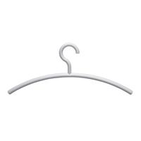 Kledinghanger maul acryl 460x190mm wit 5 stuks