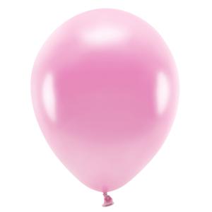 Party ballonnen eco/biologisch afbreekbaar - 100x - lichtroze - Milieuvriendelijke Feestversiering