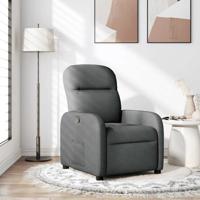Fauteuil verstelbaar stof donkergrijs