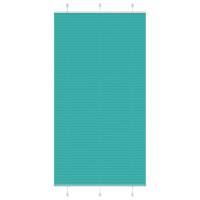 VidaXL Plissé rolgordijn 105x200cm stofbreedte 104,4cm petrol groen