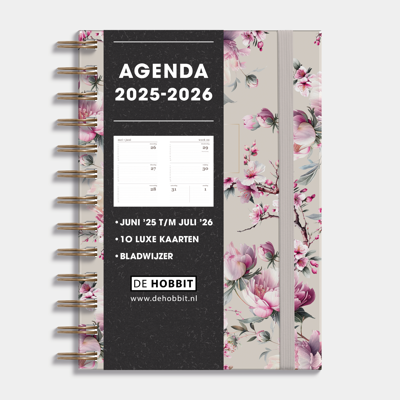A5 Ringband Agenda 2025-2026 Kersenbloesem