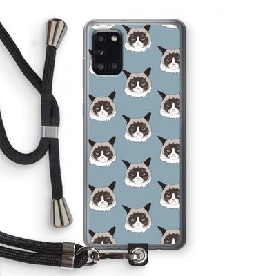 It's a Purrr Case: Samsung Galaxy A31 Transparant Hoesje met koord