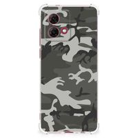 Motorola Moto G84 Doorzichtige Silicone Hoesje Army Light