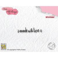 Nellie's Choice • clear stempel nederlands made with love