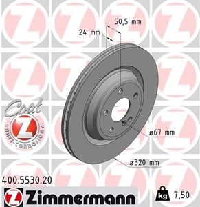 Remschijf Coat Z 400553020