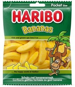 Haribo Bananen zakje (28 x 70 gr)