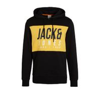 JACK & JONES CORE hoodie Jonah met logo zwart - thumbnail